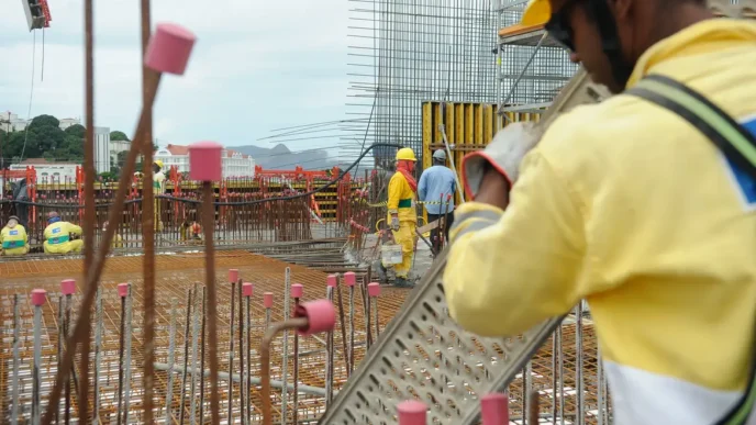 canteiro de obras